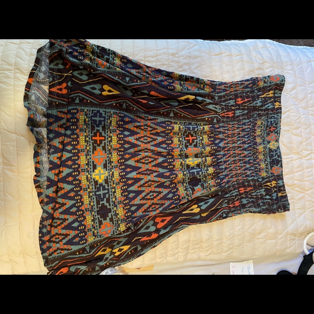 Strapless long top